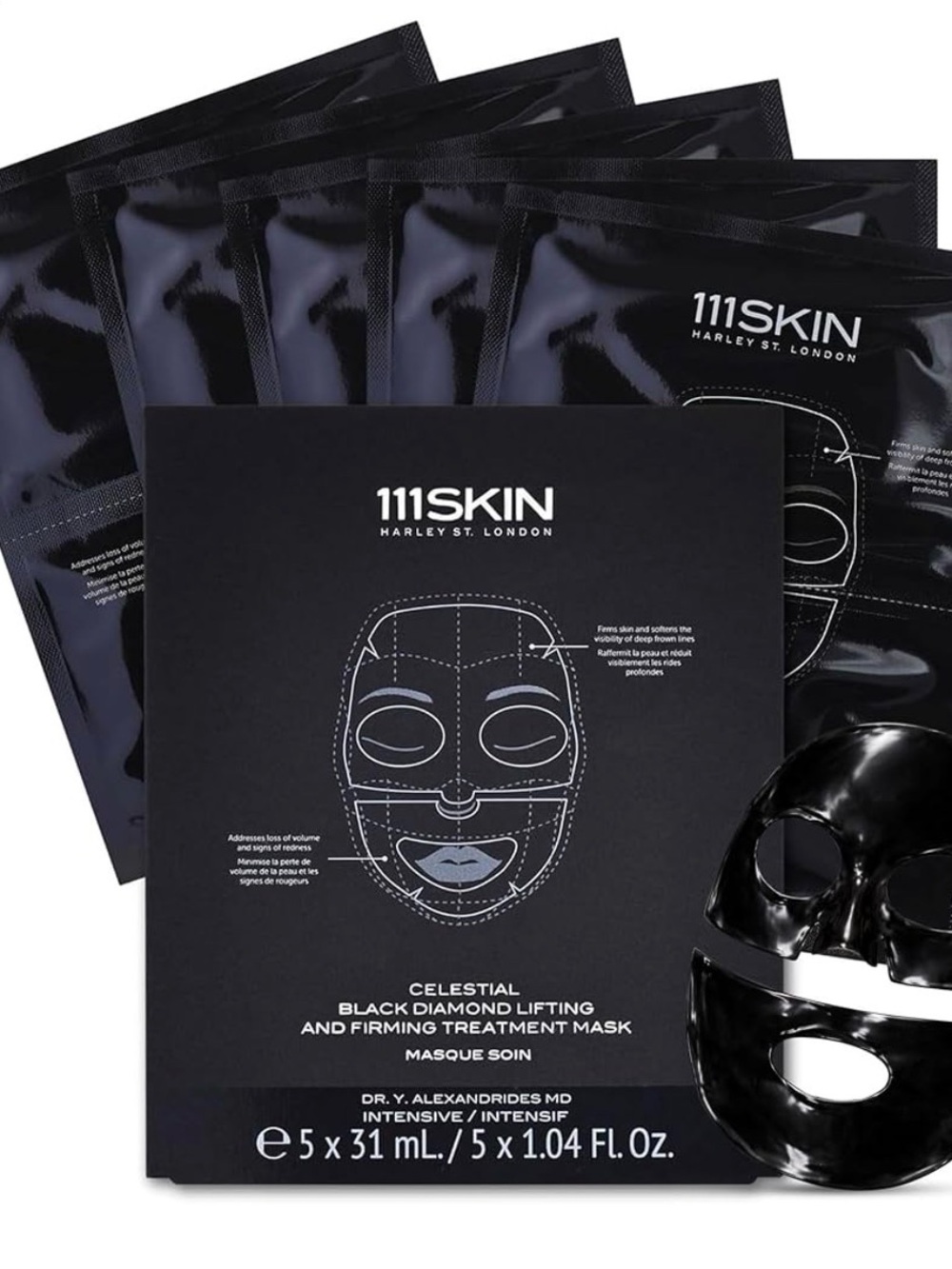 111SKIN Celestial Black Diamond Lifting & Firming Mask - Black Packaging